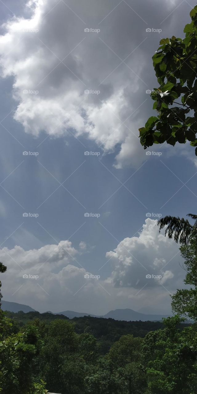 Beautiful clouds, clouds covered most of the sky