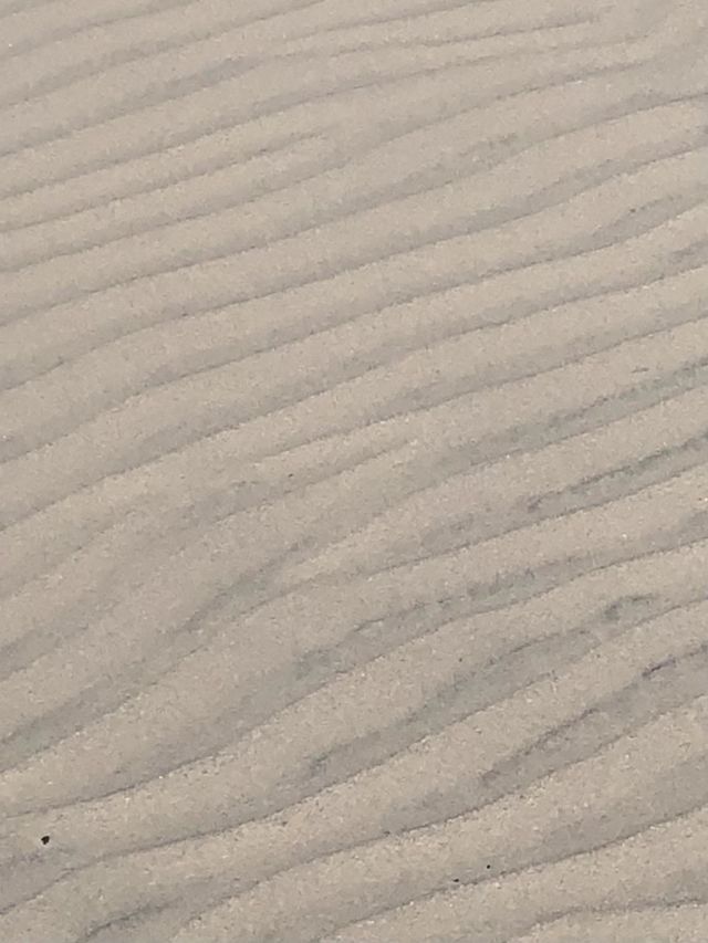 Perfect waves of sand on a perfect day at the beach!