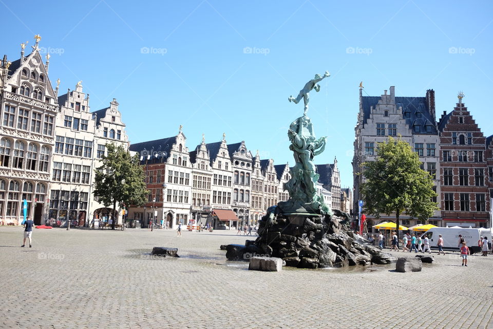 The Great Market (De Grote Markt) in Antwerp