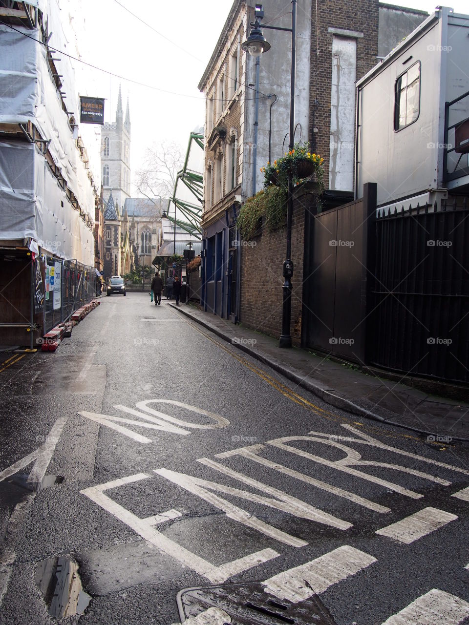 London street traffic signs not to enter