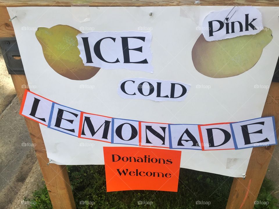 Lemonade Sign