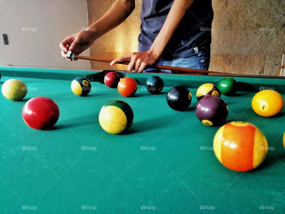 Staying in shape playing snooker