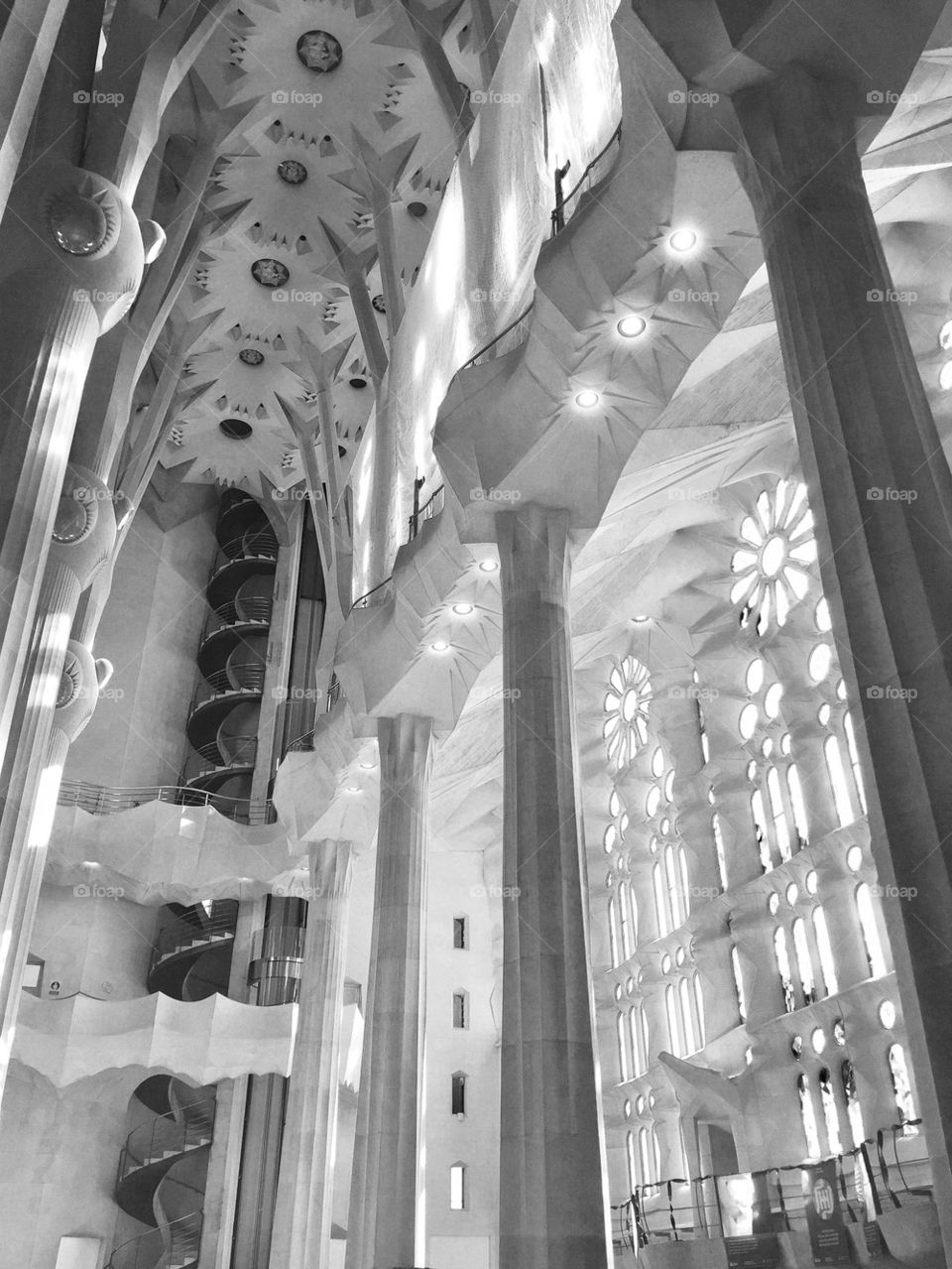 Sagrada Familia Cathedral in Barcelona , Spain