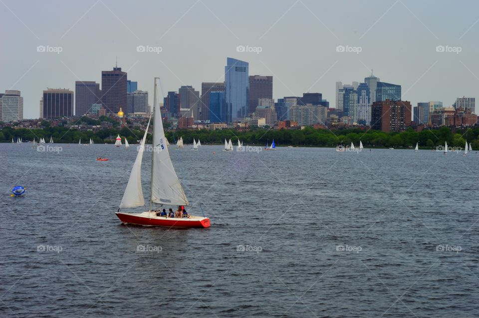 Sailboat on the Charles