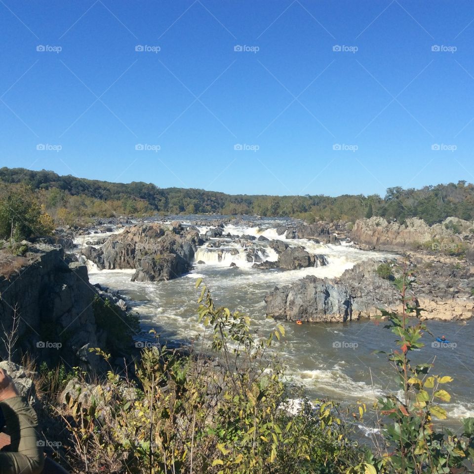 Different sky view of great falls park