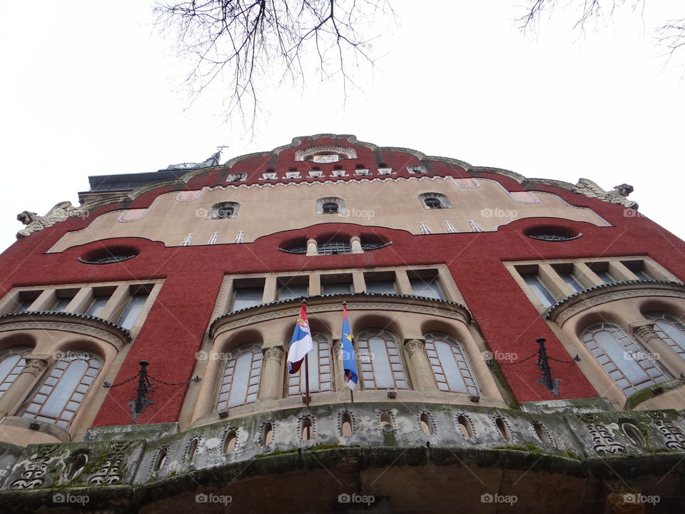 City hall Subotica Serbia main entrance