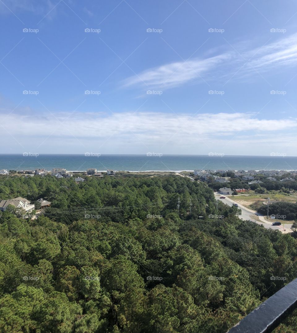 View from atop the Corolla NC Lighthouse 