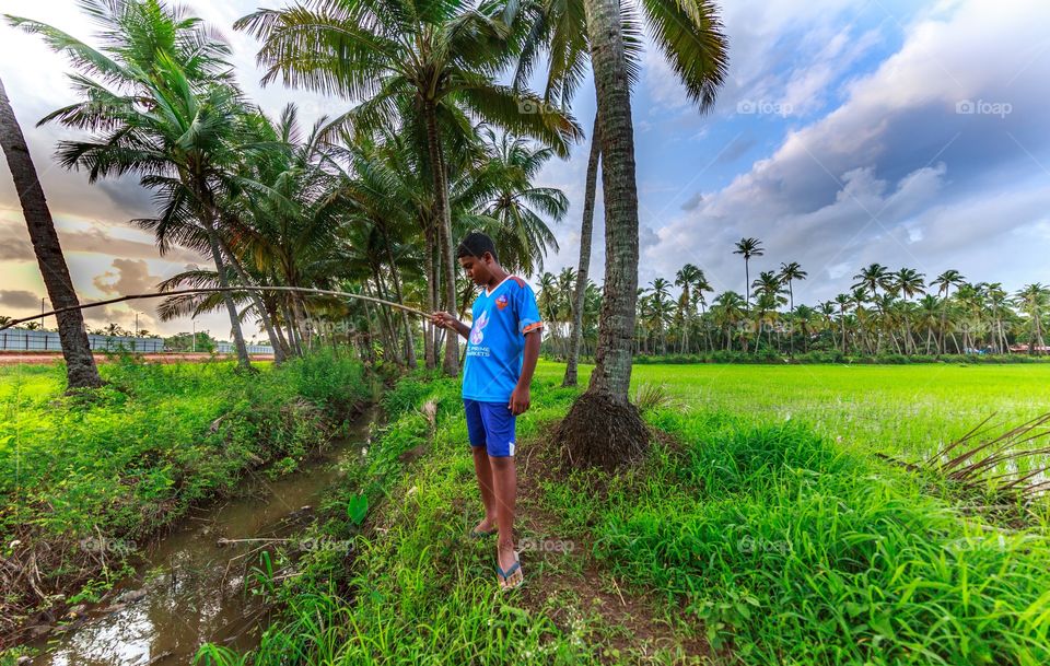 fun of fishing in the coastal state of Goa, India