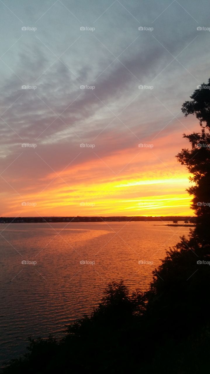 Rhode Island sunset by Noel. beautiful summer sunset by Noel