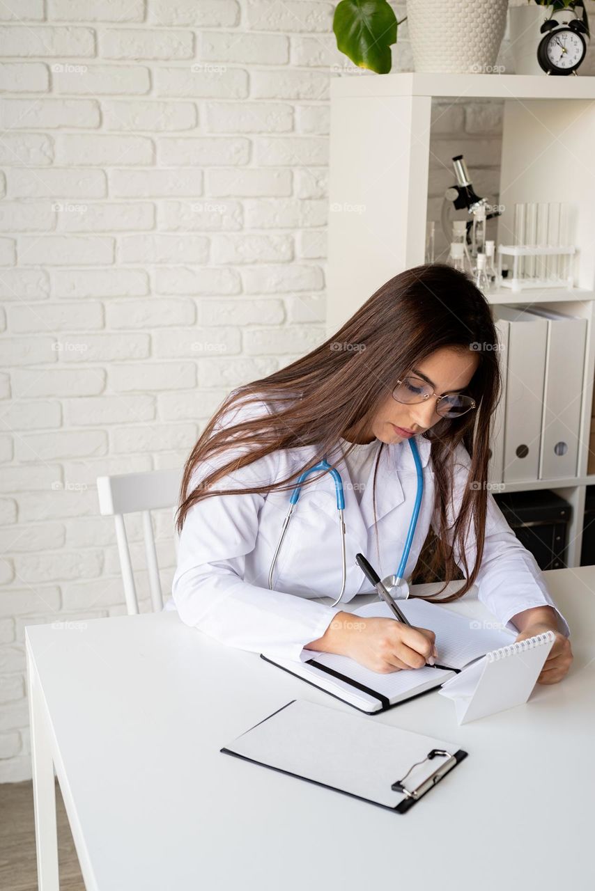 female doctor at workplace