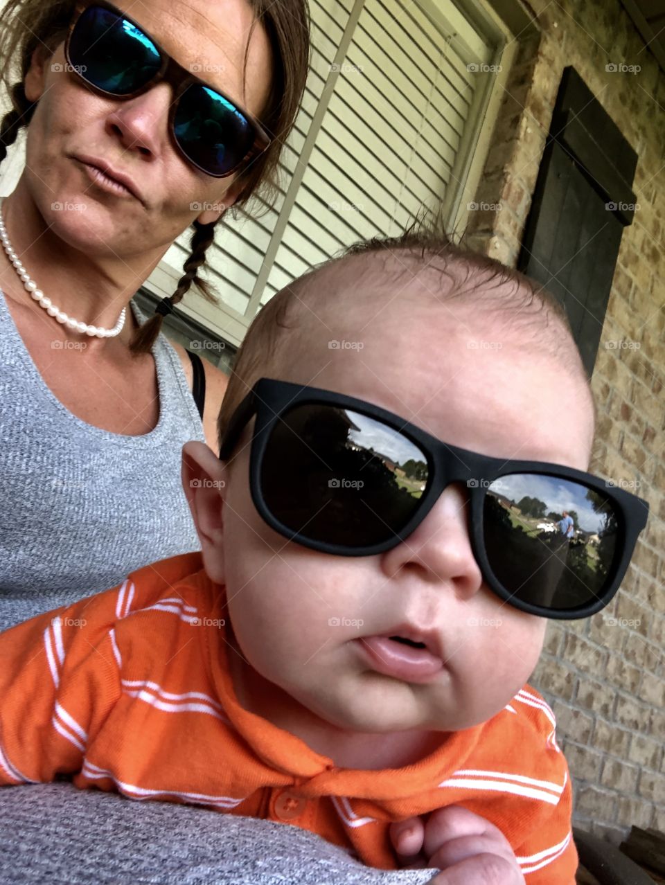 Little humans need their eyes protected from the suns harmful rays. “Ray-bans” keep my nephew’s eyes protected and just look at him stylin’ and profilin’! 