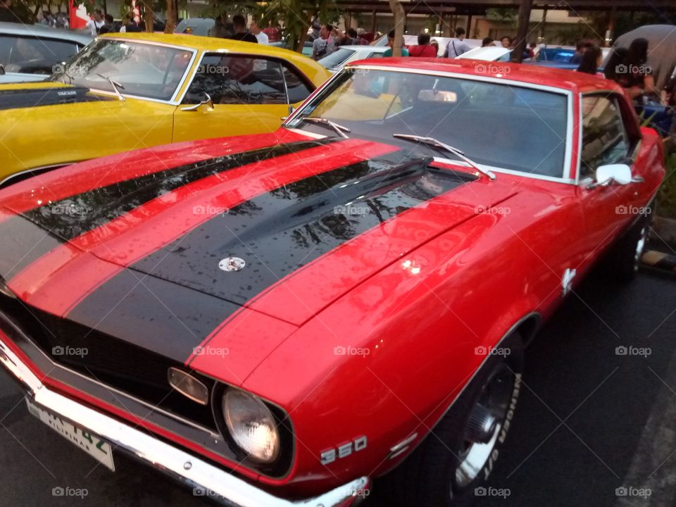a customized car on display at a car show in the Philippine capital of Manila.