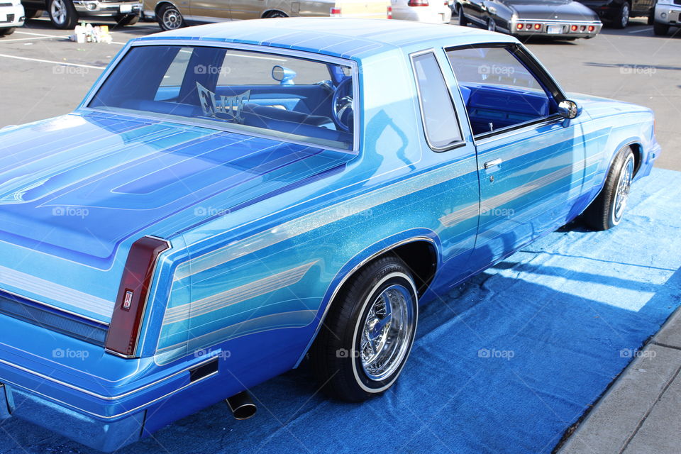 classic blue paint job