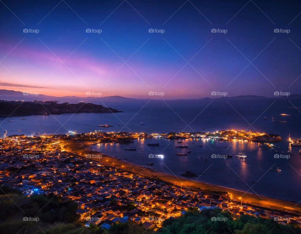 Vista Nocturna de Huasco