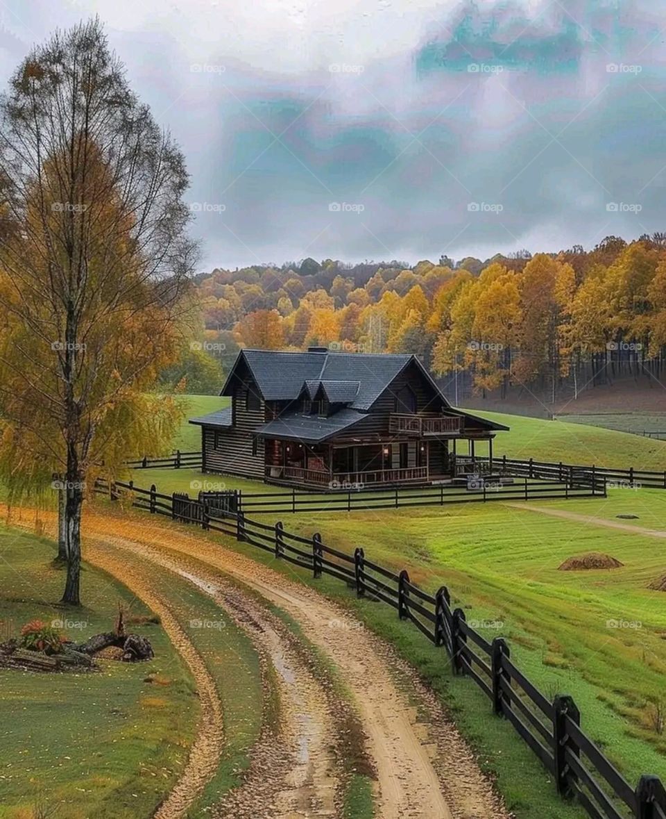 Glory be to God, the magnificent and picturesque view and the natural green trees are a view that is nothing more wonderful than it