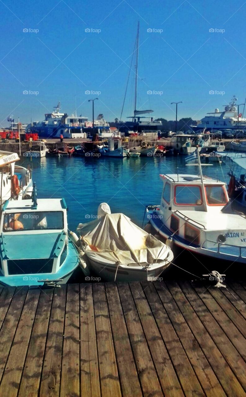 Boats in the harbour