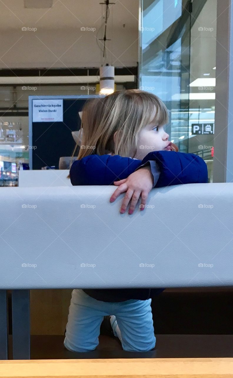 Little Girl at the Café 