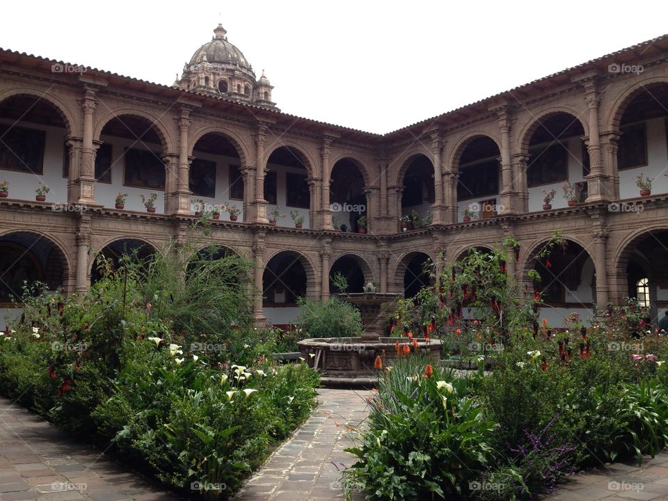 Courtyard in Cusco, Peru