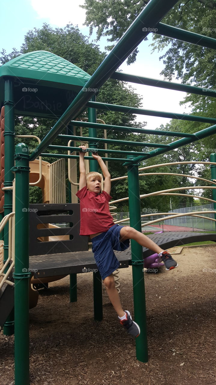 Playground, Child, Swing, People, Slide