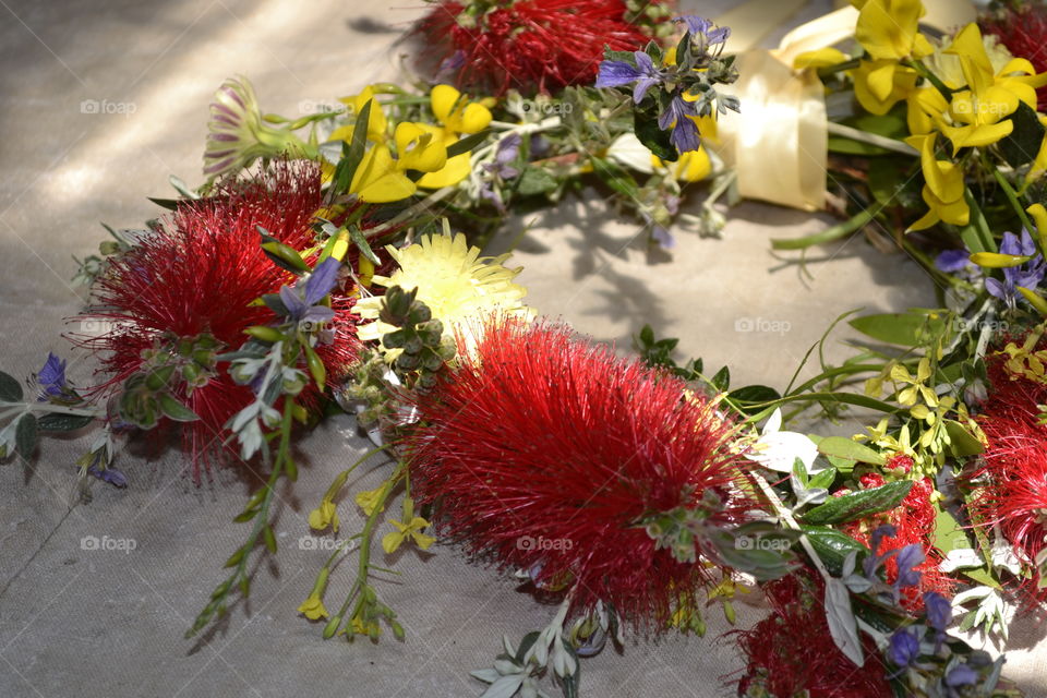 Close-up of wreath