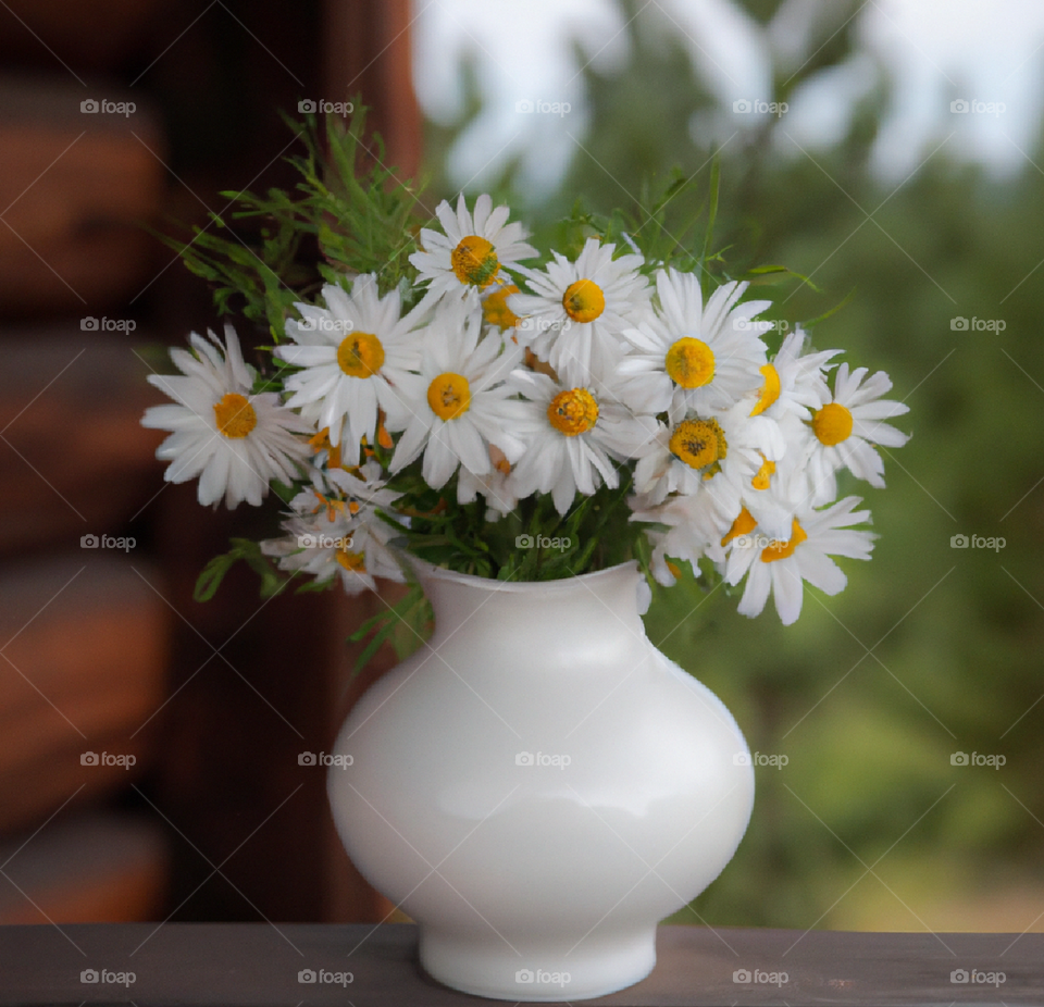 Daisies in a vase🌼 Summer time 🌼