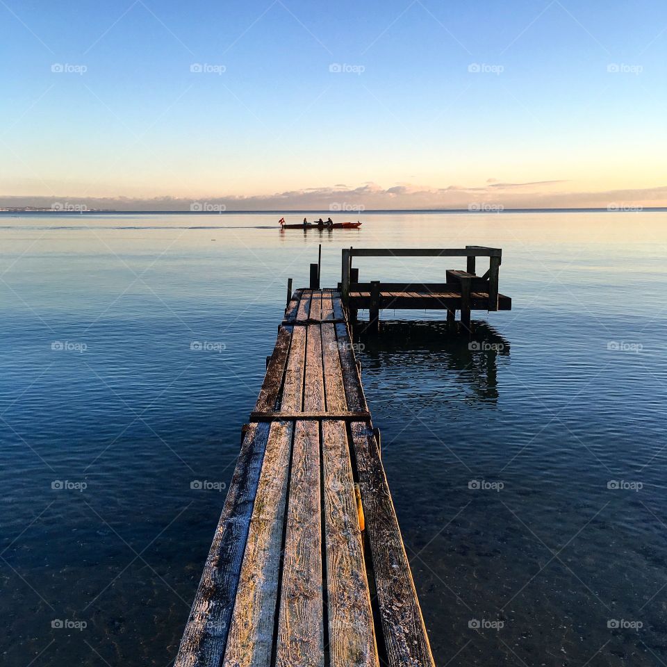 Winter Day at the Beach. 