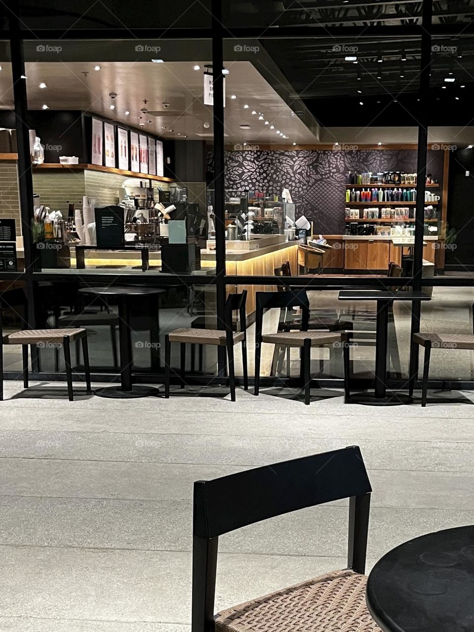 Coffee Shop Window View