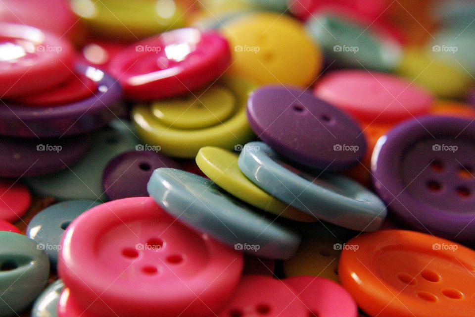 Big bright colorful buttons