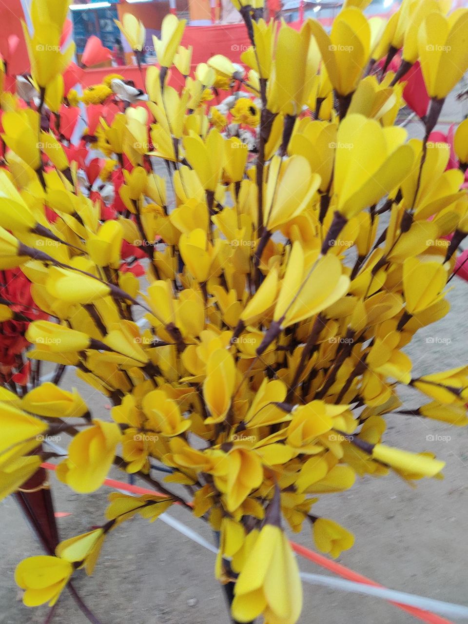 Beautiful😍 Yellow🟡 Artificial Flowers 💐Photo 📸