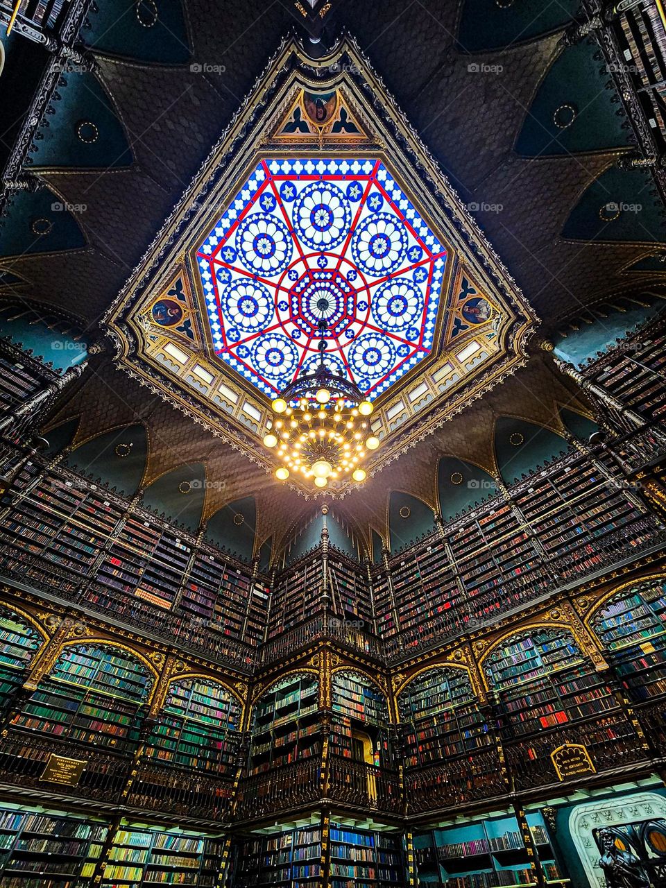 The Royal Portuguese Cabinet of Reading in Rio de Janeiro, Brazil