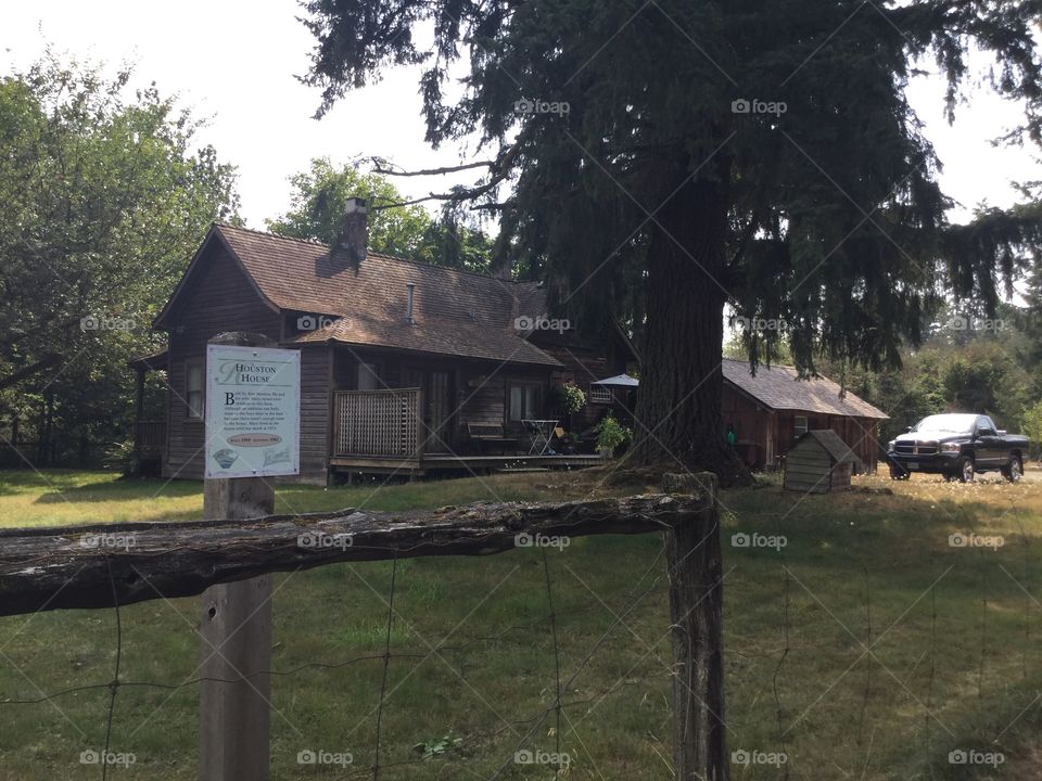 Historical Homestead in Fort Langley in Autumn 