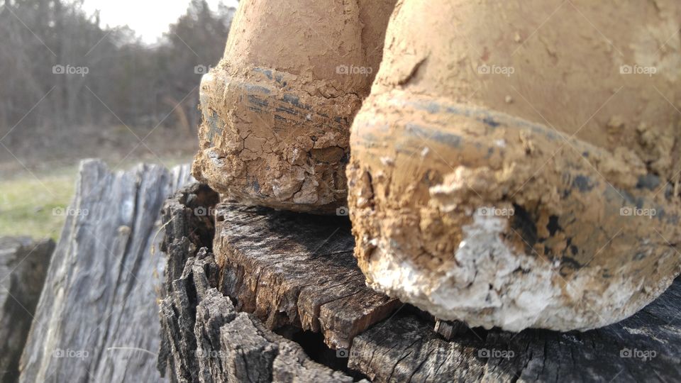 Muddy Work Boots