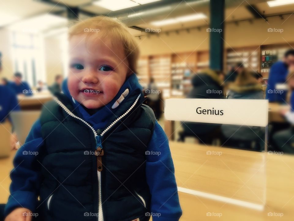 Wee dude. Shopping trip in Edinburgh 