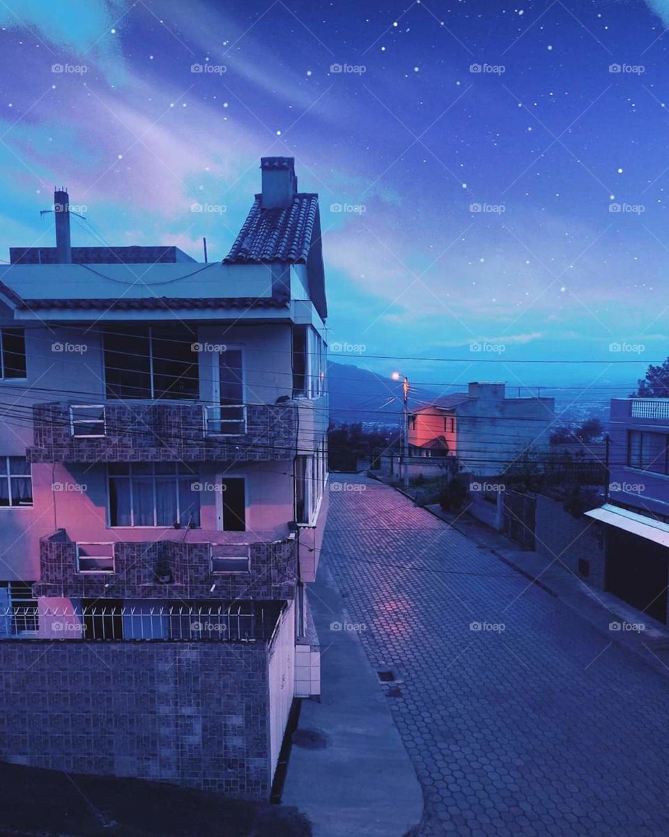 atardecer en la costa