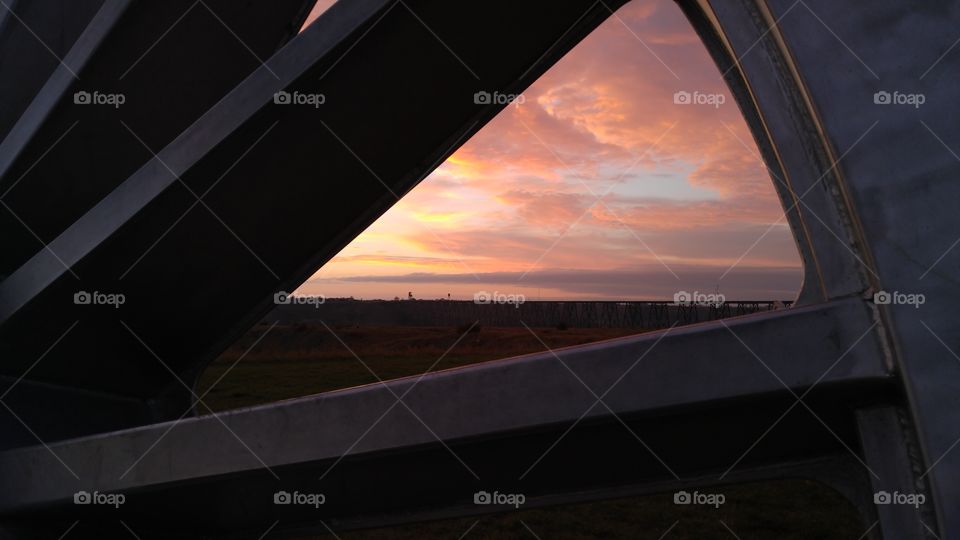 Window to the golden hour