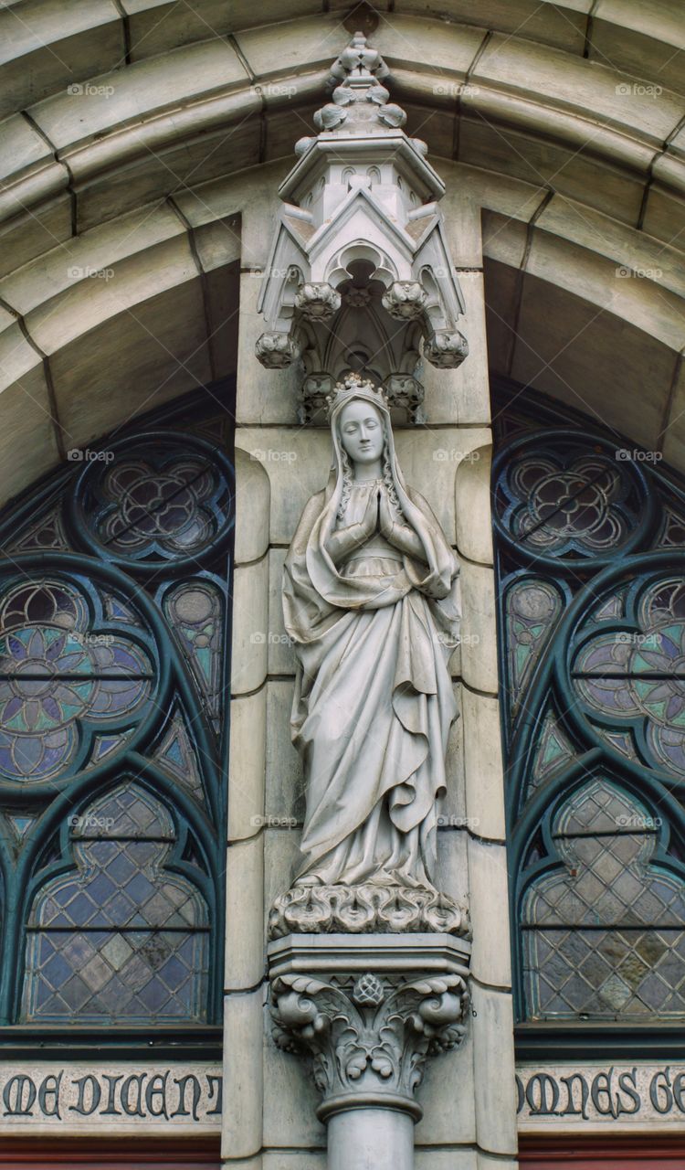 Santa maria statue at Cathedral