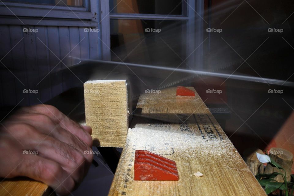 Home office! Sawing on my balcoyn