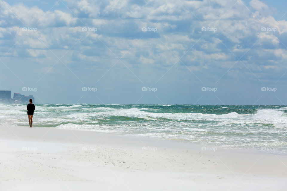 Alone on the Vast Beach