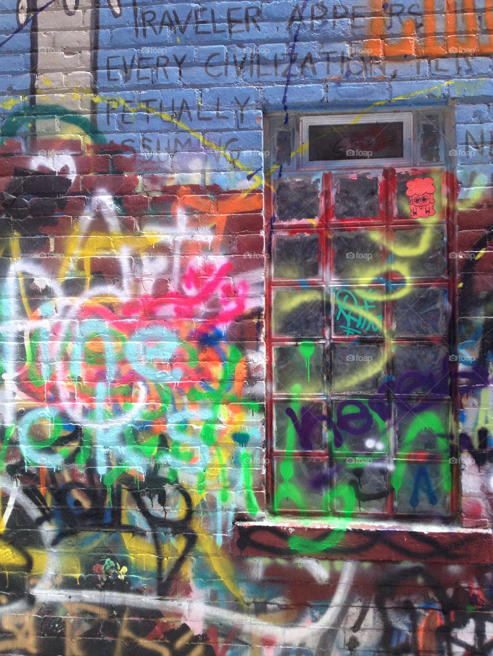 graffiti wall china colors by courto08