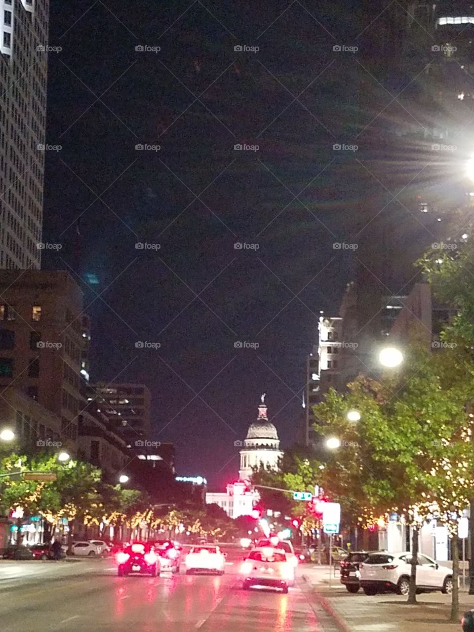Cityscapes, Downtown Austin at Night