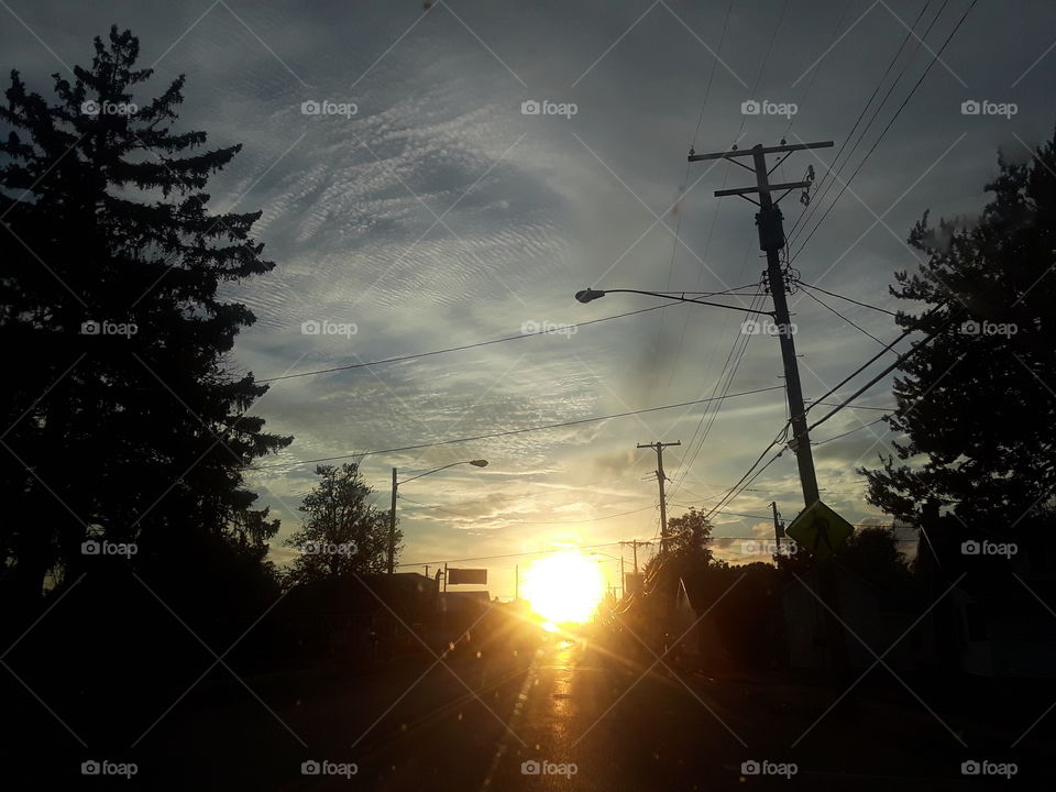 sunset over gotl strip