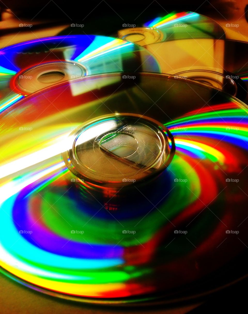 Colorful compact disks