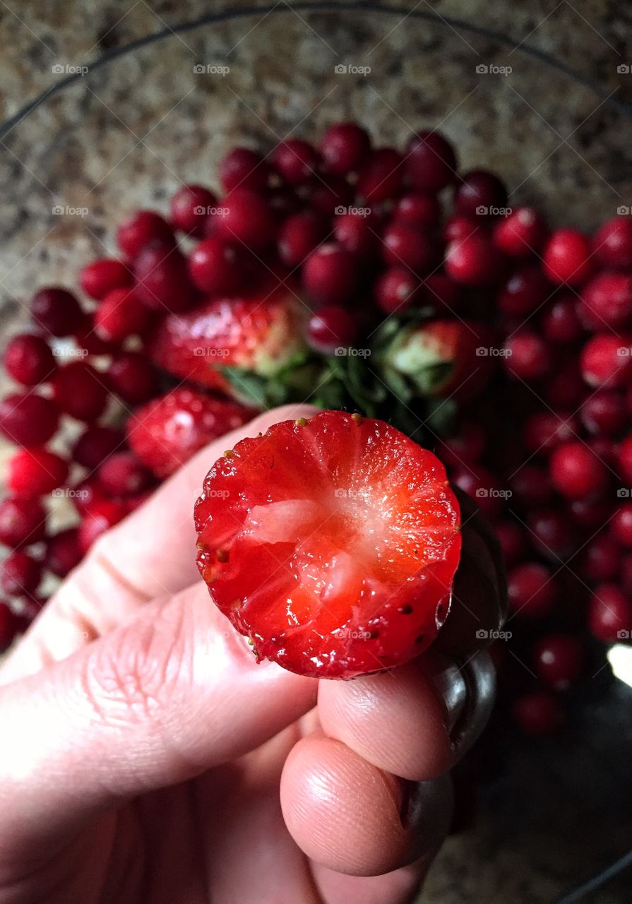 Ripe berries in natural light 