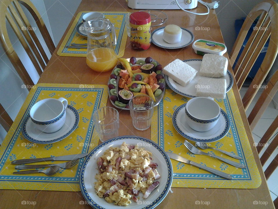 Small tropical breakfast