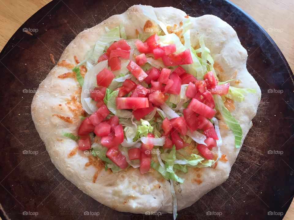 Rustic Taco Pizza