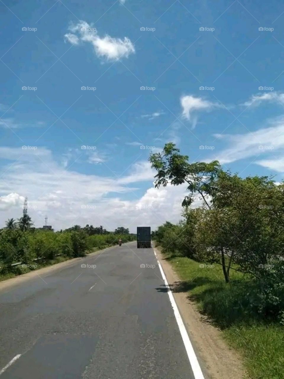 A most beautiful and attractive view of the village road.