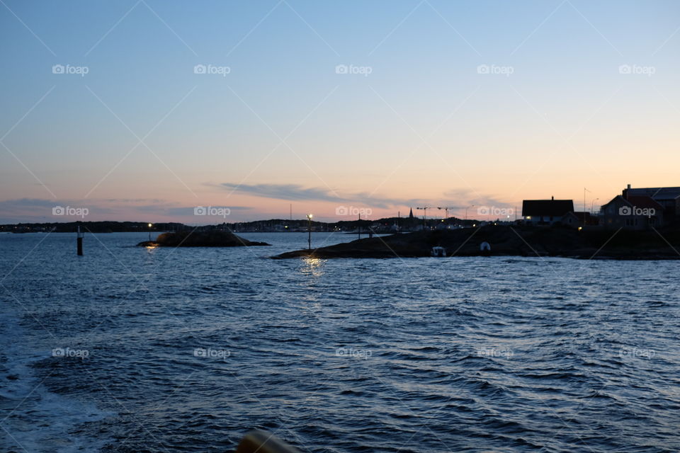 Water, No Person, Watercraft, Sea, Sunset