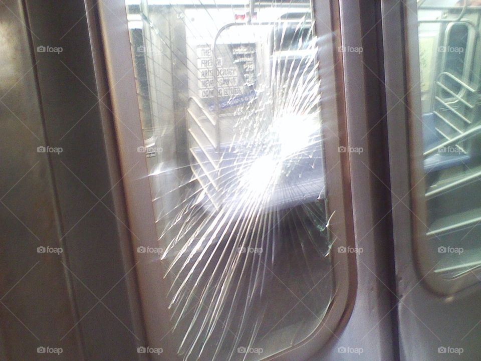 Broken Subway Window