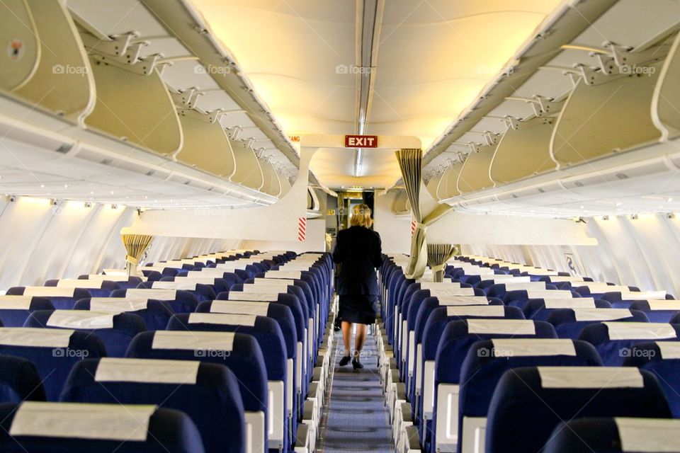 Airplane cabin