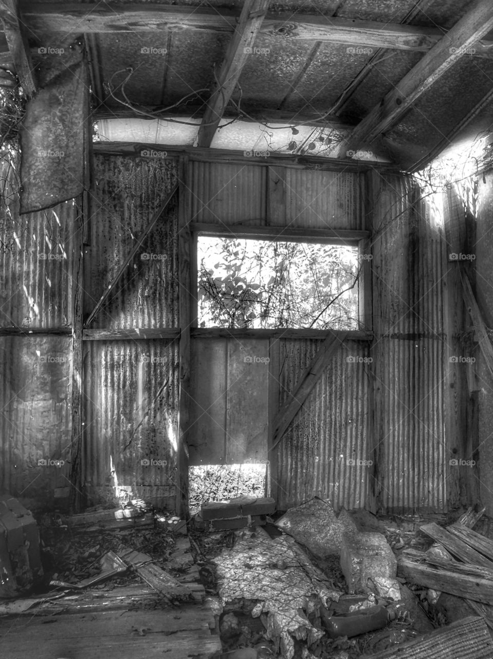 Abandoned Metal Shed 2 (was a converted church classroom for children)